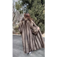 ЕНОТОВАЯ ЛЮКС ШУБА. РОССИЯ. ДЛИНА - 132 см. ОГ - 132 см