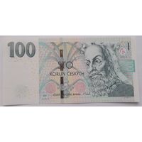 Чехия 100 крон 2018 года UNC.