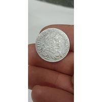 Шесть грошей 1679 года.