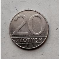 20 злотых 1990 года Польша. Народная Республика.