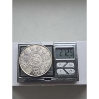 1000 эскудо 2000 года. Португалия, Португальская Республика (1986 - 2001). Иберо-Америка - Мужчина и его лошадь. Серебро 500. Монета не чищена. П45694.