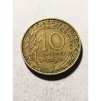 Франция 10 сантим 1963