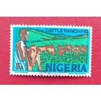 Нигерия, 1973 год, стандартный выпуск, животноводство