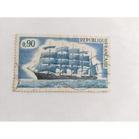 Франция  1973  парусник