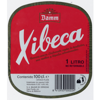 Этикетка пива Xibeca Испания 1л П711