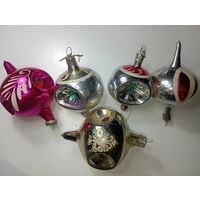 Ёлочные игрушки - Фонарики . СССР .