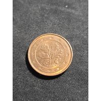 Германия 1 евроцент 2019 J
