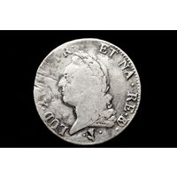 Талер (экю) 1771 г. Франция, Людовик XV. Пореже!