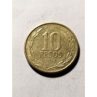 Чили 10 песо 2014