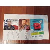 Марки Польши на конверте