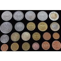 22 МОНЕТЫ ФРГ БЕЗ ПОВТОРЕНИЙ