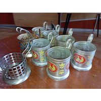 Подстаканники СССР , 7 штук одним лотом . Волгоград продан .