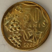 Молдавия (Молдова) 50 бани 2008 год UNC