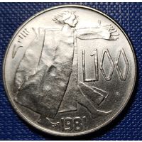 Сан - Марино 100 лир 1981 г. Мир.