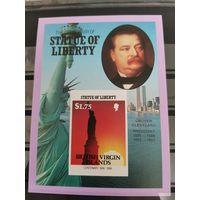 Брит. Вирг. О-ва 1986г. 100-летие Статуи Свободы, Нью-Йорк .Президенты США** Б/З