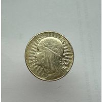 5 злотых 1933г. Ядвига. Серебро. С 1 руб.