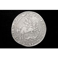 Талер 1623 г. Мансфельд (Германия), Вольрат VI Вольфганг III и Иоганн Георг I. Кабинетная патина, пореже!