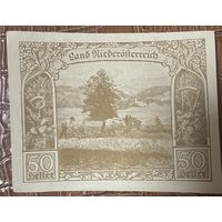 Нотгельд Австрия Ниедестерейх 50 геллеров 1920 год