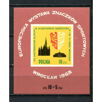 Польша - 1963 - Спорт на филателистической выставке - [Mi. bl. 30] - 1  блок. MNH.  (Лот 80HE)-T41P8