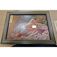 Картина - Двп/Дсп, масло. Женщина. Беларуский художник. 34x24см