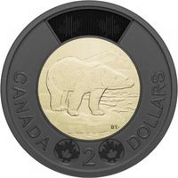 Канада 2 доллара, 2022 Дань уважения Королеве Елизавете II UNC