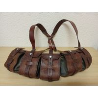 Патронташ-бандольера в комплекте с плечевыми ремнями. Вторая мировая. Швеция.