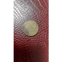 Монета 20 пфеннигов 1969г. ГДР.