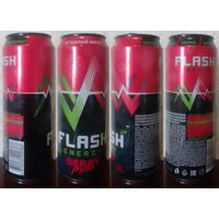 Банка от энергетика FLASH Ягодный микс 2025.02.08 450мл (объем справа язычок черный (moz53