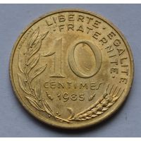 Франция, 10 сантимов 1985 г.
