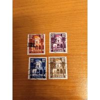 1954 французская колония Алжир полная серия флора архитектура (1-л1)