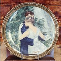 Настенное блюдо Goebel Artis orbis с изображением картины Августа Ренуар "Танец в городе"