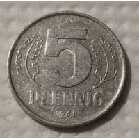 Германия - ГДР 5 пфеннигов, 1968 (14-18-12)