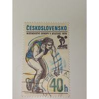 Чехословакия 1978 год в честь 12-го Чемпионата Европы по легкой атлетике, проходившего в Праге