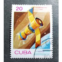 Марка Куба 1983 Космос