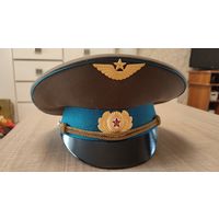 Фуражка Офицерская ВВС СССР 54-55 размер,индивидуальный пошив ,200 лотов с 1 рубля!!!