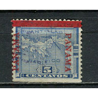 Панама - 1903/1904 - Карта с надпечаткой  5С - [Mi.53II] - 1 марка. Гашеная.  (Лот 29JT)-T25P5
