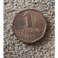 Аргентина 1 сентаво, 1998 UNC