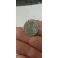 Один грош 1767 года в аварийном состоянии.