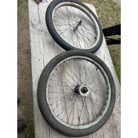 Комплект отличных колёс на 20 для подростковых складных велосипедов и не только! цена за лот!