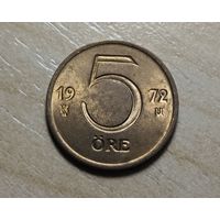 Швеция. 5 оре 1972
