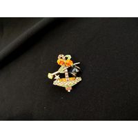 Брошь, якорь, винтаж 1976 год Lindberg