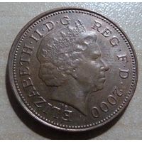 2 пенса 2000 Великобритания