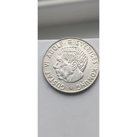 1 крона 1968 года. Швеция. Серебро 400. Монета не чищена. 45060