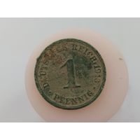 1 пфенинг 1913 год Германия  Буква АA лот 44