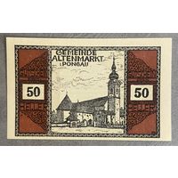 Нотгельды Австрия Альтенмаркт-им-Понгау, 50 геллеров 1920 год