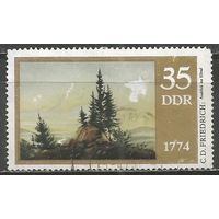 ГДР. 200 лет со дня рождения Д.Фридриха. Художник. 1974г. Mi#1961.