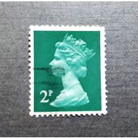 Марка Великобритания 1971 год Королева