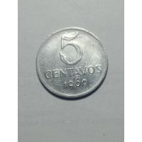 Бразилия 5 сентаво 1969 года .