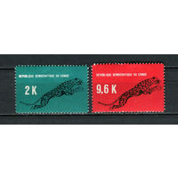 Конго (Заир) - 1968 - Леопард - [Mi. 314-315] - полная серия - 2 марки. MNH.  (Лот 85GQ)-T41P12