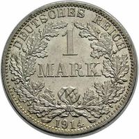 Германия 1 марка,1914